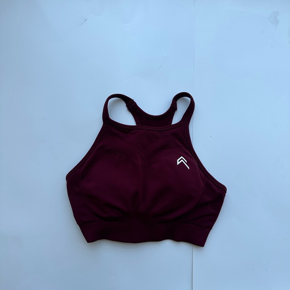 Maroon sports bra